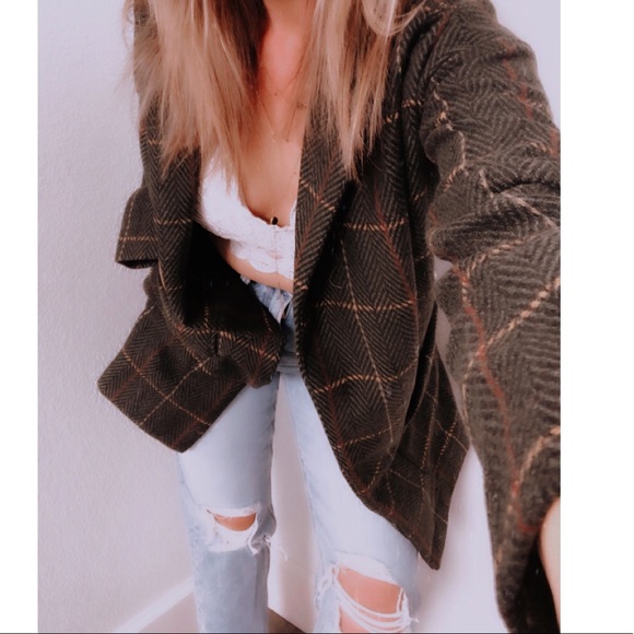 ✨Oversized PLAID blazer GREEN ✨ - Picture 7 of 8